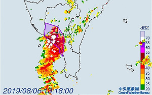 快訊》屏東縣下午慎防大雷雨 預計持續至14時15分