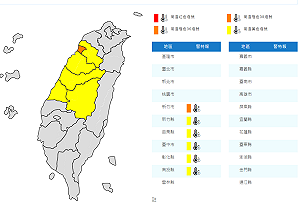新竹市連熱3天  明白天5縣市亮黃色燈號