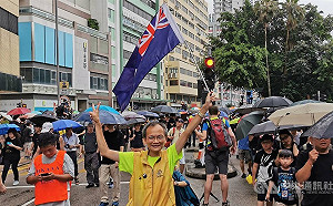 反送中示威者再上街 與中國支持者分歧加深