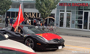 (影)「豪車炸多倫多」中國留學生開法拉利反港獨 被罵炫富急刪文