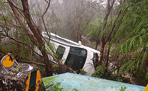 白鹿災情》颱風白鹿襲台釀2傷 台東淹水花蓮路坍