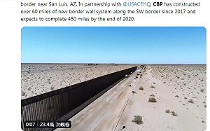 美公布新邊境牆影片  5.5米高鋼構狠斷移民翻牆念頭