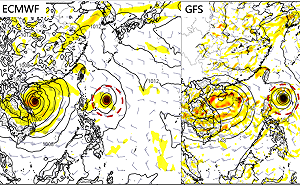 熱帶擾動成颱機率高 路徑偏西襲華南