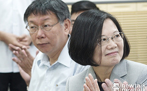 良影一二》蔡、柯228後首同台！媒體頻促握手 柯略顯尷尬