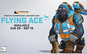 (影)《鬥陣特攻》OWL冠軍紀念造型　「飛天王牌」溫斯頓今上市