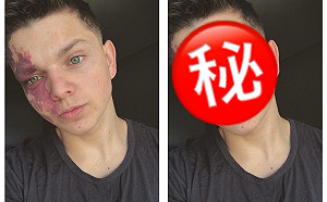 什麼是最強修圖？PS大神幫綠眼胎記弟修容　一招完美展現