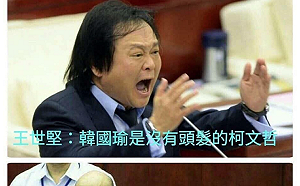 「韓國瑜是沒有頭髮的柯文哲」 王世堅「先知」語錄＋1