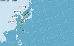 塔巴颱風直撲日韓 停飛.改班資訊看過來