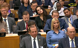 我官員終踏進聯合國！川普演說  駐紐約代表處長被拍到