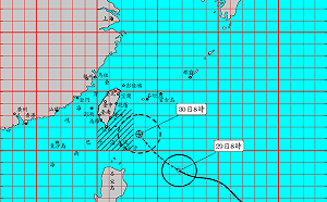 輕颱米塔威脅加劇 氣象局8點半發布海上颱風警報