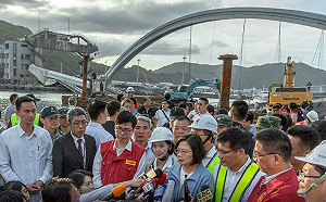 總統蔡英文勘災斷橋救災第一 下達五項指示