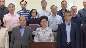 禁蒙面法》無視港警開槍擊中少年 林鄭月娥：蒙面暴徒令人髮指