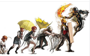 五年前的插畫神準預測！  香港抗爭者進化史