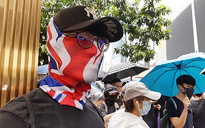 《禁蒙面法》後首次獲准集會 港民聲援美國香港人權法案