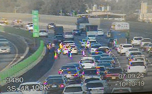 國慶連假首日湧車潮！午後國道4路段車多壅塞