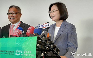 被問呂秀蓮嗆聲 蔡英文：「亡國說」是國民黨炒作出來的