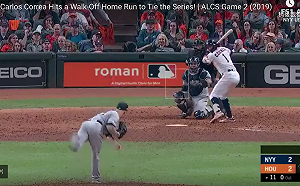 MLB／膠著！柯瑞亞驚天再見轟　太空人鏖戰11局扳平洋基(影)