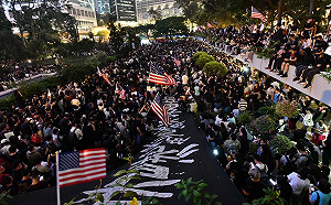 「香港人權案集氣大會」13萬人擠爆遮打花園