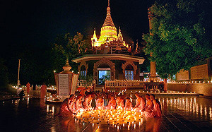 緬甸點燈節就在中和！今晚千盞燭火一齊點亮街道