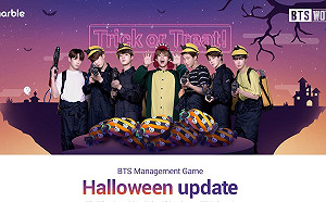 防彈少年團齊搞怪！《BTS WORLD》推出萬聖節更新