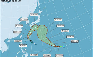 浣熊.博羅依雙颱朝日前進 對台灣無直接影響