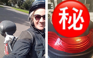 狗狗坐機車淋雨怎辦？神人阿公「1招神奇大改」：萌翻天