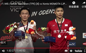 羽球／伍家朗復仇成功　周天成慘遭逆轉無緣八強(影)