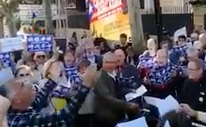 (影) 力挺反送中 爭取獨立加泰人高歌西文版《榮光》