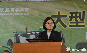 提升競爭力！ 蔡英文宣布：再投入８億元補助購置大型農機