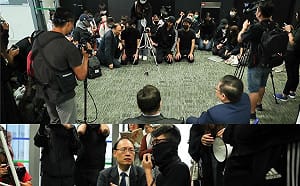 香港大學生為被捕同學下跪求援  校方這樣回應.....