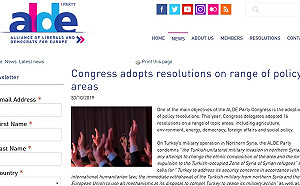 「泛歐自由黨聯盟譴責中國干預台灣選舉」外交部感謝