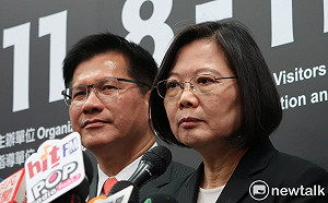 小英訪的豬肉攤是便衣裝的？蔡英文：典型的假消息