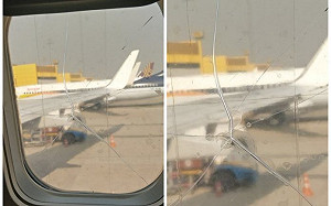 搭廉航驚見窗戶破裂！「貼透明膠帶」照常飛  乘客氣炸