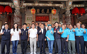 蘇貞昌嘉縣竹崎拜廟演講 「衝！衝！衝！」火力全開