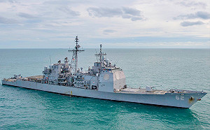 今年第9次  嚴德發證實：美飛彈巡洋艦「昌塞勒斯維號」航經台海