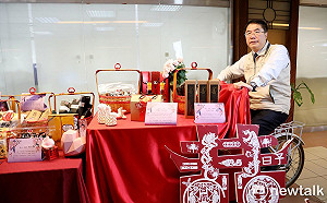 台南嫁女兒 南市府贈林志玲嫁妝一牛車