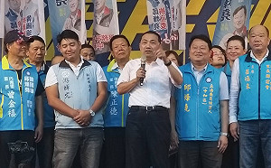 漢子強力挺禿子！侯友宜一天兩度呼籲投韓國瑜