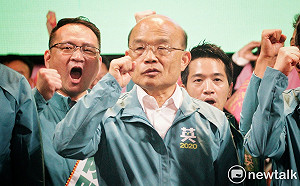 蔡英文讚投入戰場用生命來拚  蘇貞昌父女都哭了