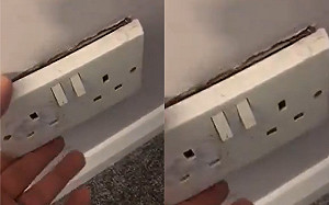 (影)插座沒電！夫妻忍二手屋2年　水電師傅拆開傻眼：演007？