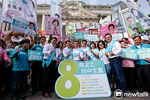 八席全上、台中全贏 台中綠營選將集體登記力拚全壘打