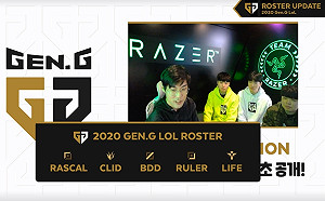 《英雄聯盟》S7奪冠班底只剩Ruler！Gen.G找來Bdd、Clid助拳