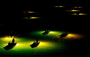 冬季限定！日本德島夢幻「水上螢火蟲」只在深夜出現