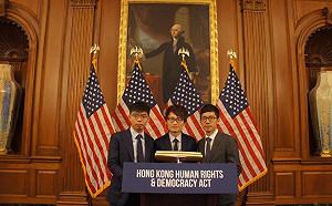 川普簽署《香港人權與民主法案》 黃之鋒誓言「加辣」