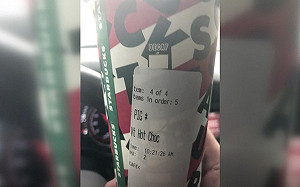 不感恩的咖啡  星巴克小白單上豬字惹惱美國警察