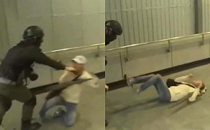 港38萬人尖沙咀遊行吃催淚彈  港警暴推下跪老婦倒地