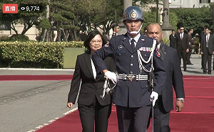 諾魯總統伉儷訪台 蔡英文:展現對兩國堅定邦誼的支持
