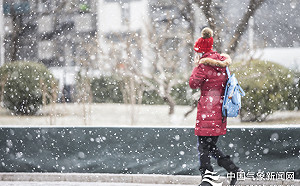北京第2輪降雪來襲 網友貼圖喊查收