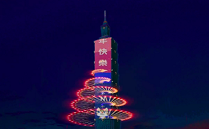 (影)石虎、黑熊躍上螢幕！台北101跨年300秒煙火搶先曝光