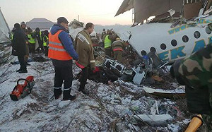 哈薩克貝克航空墜機 增至15死66傷