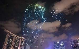 新加坡濱海灣煙火秀 跨年民眾嗨翻天